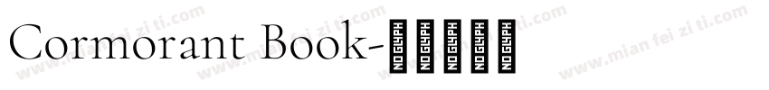 Cormorant Book字体转换